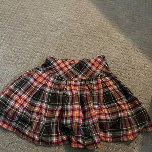 Gymboree Multicolor Plaid Skater Skirt